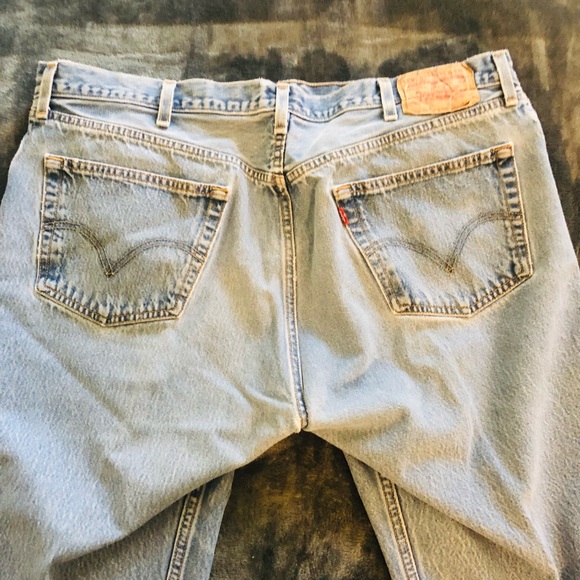 Levi 501 Original Shrink to fit Blue Jeans Bundle  of (5) 42x36 - Picture 10 of 12